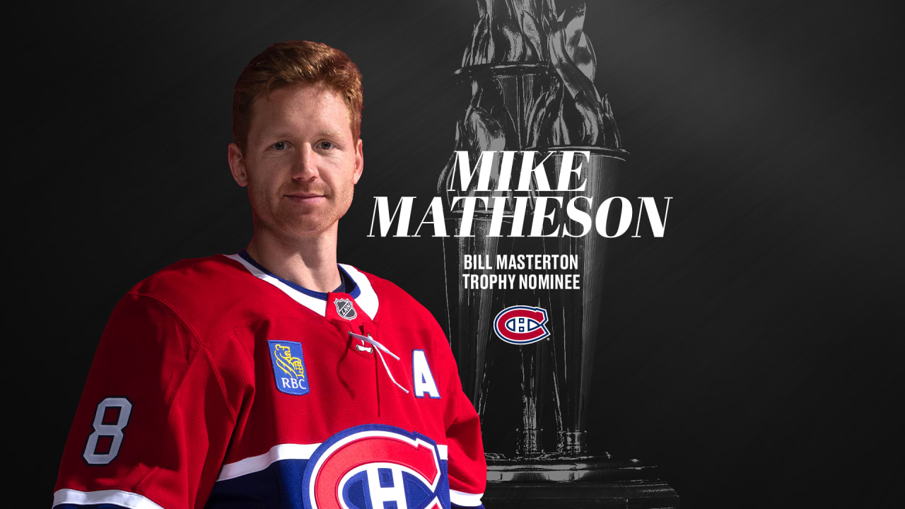 Mike Matheson selected as team candidate for the Bill Masterton Memorial Trophy