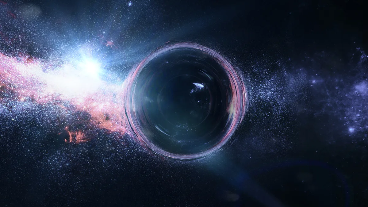 Artist's impression of gravitational lensing. Credit: dottedhippo / Getty Images