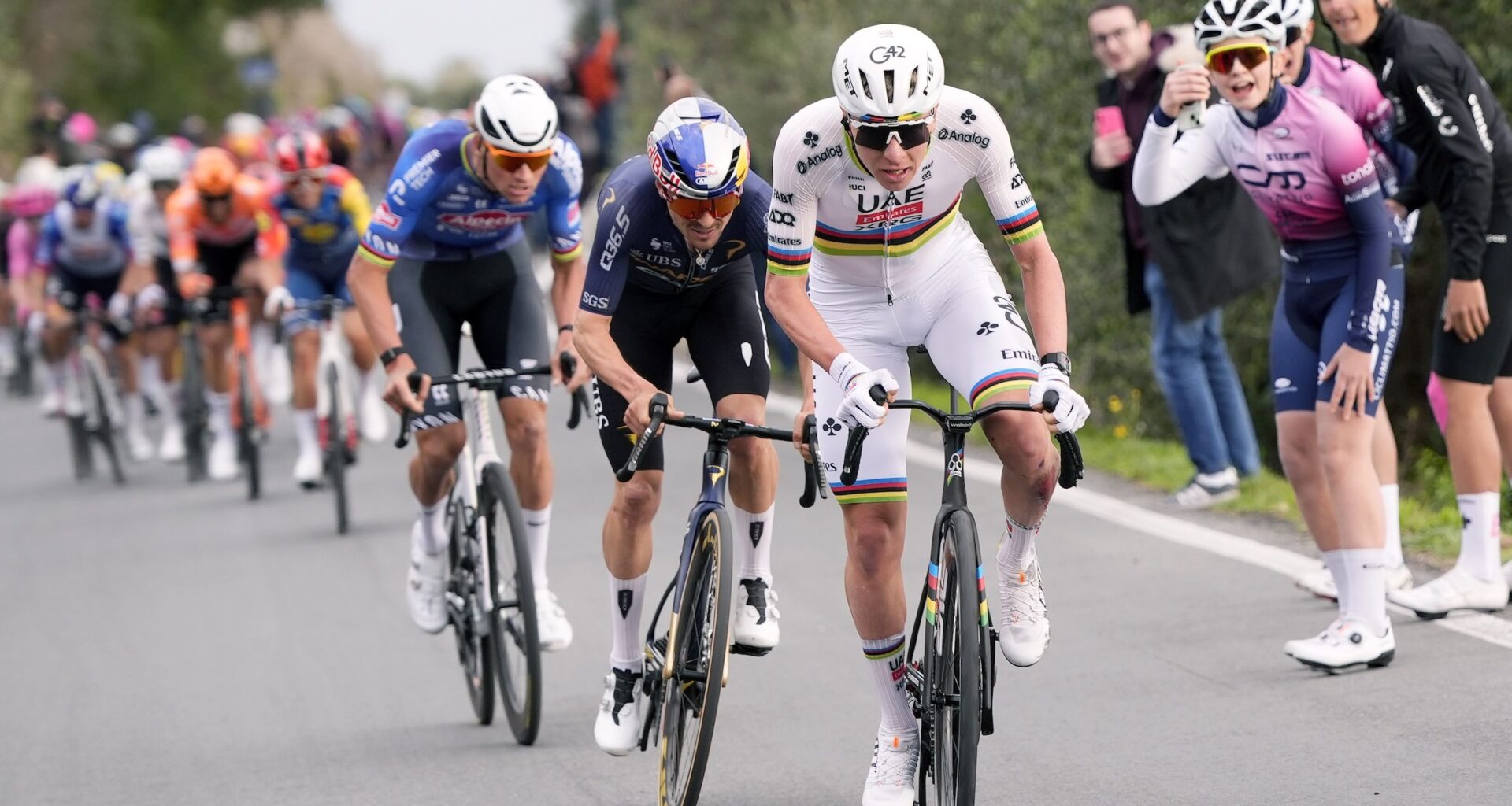 'It takes away all hope, that's how big the difference is' – Tadej Pogačar's riding is beyond demotivating, says Classics rival