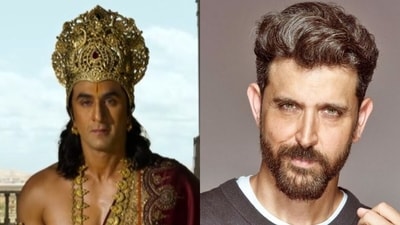Ranbir Kapoor as Rama from Ramayana, Hrithik Roshan