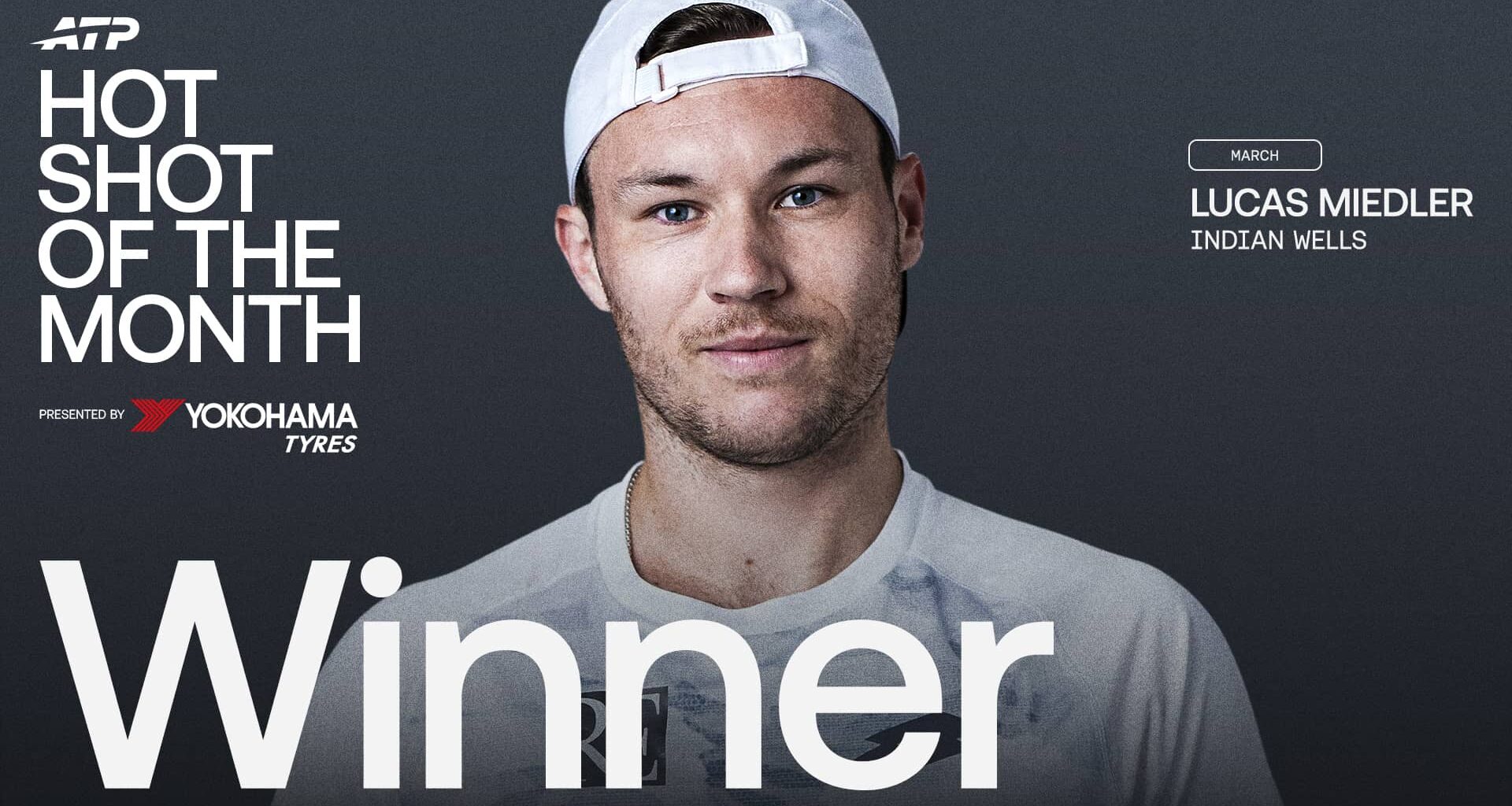 Lucas Miedler wins March's Hot Shot of the Month presented by Yokohama award for Indian Wells magic.