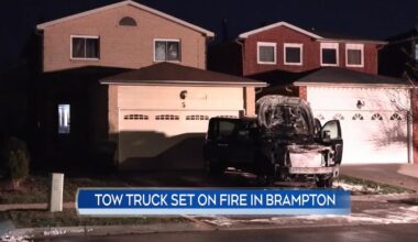 Police investigate Brampton tow truck fire as arson – CP24