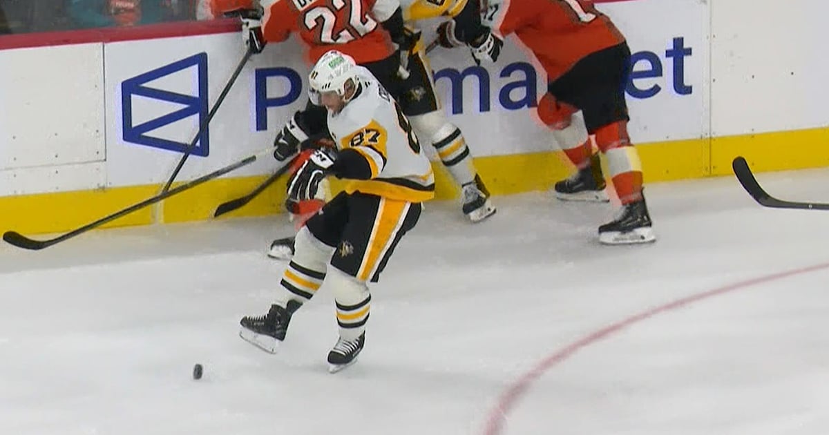 Crosby shows off his soccer skills with a kick-pass to Letang for the goal – TSN