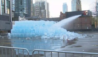 Toronto fire crews melting Drake’s ice sculpture for safety - Toronto