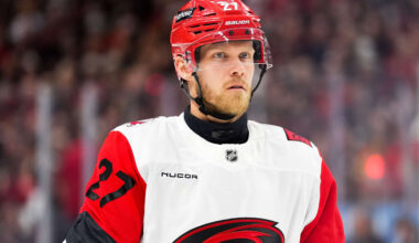 Ehlers misses Game 4 of East 1st Round for Hurricanes with lower-body injury