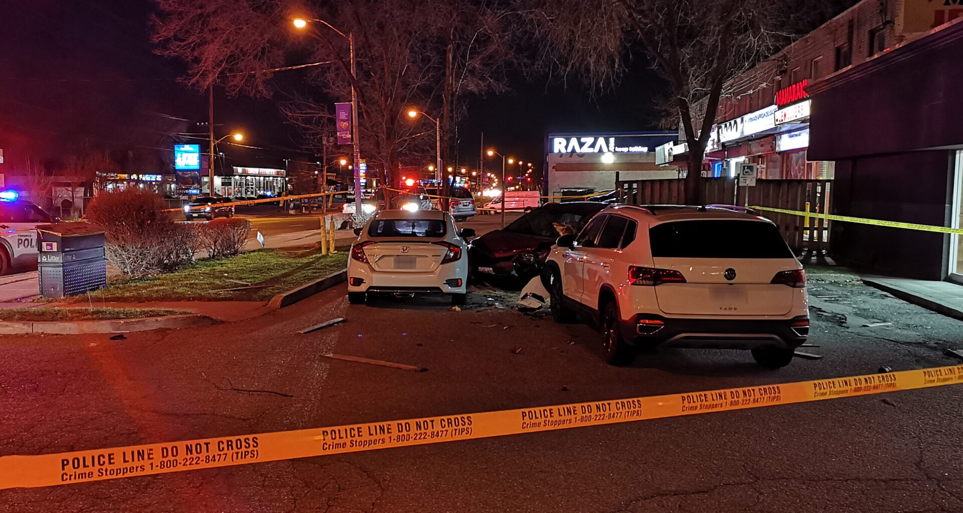 Man critically injured in 3 vehicle crash in Etobicoke