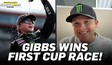 Ty Gibbs Reacts to Winning His First Cup Series Race at Bristol and the Emotions Behind the Victory