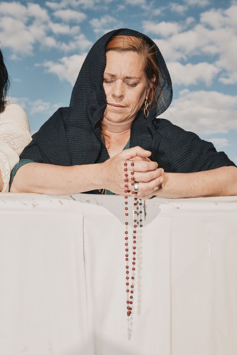 Jean-Marc Caimi and Valentina Piccinni won the Portraiture category for their series of images of Catholic devotees in St. Peter's Square, Vatican City.