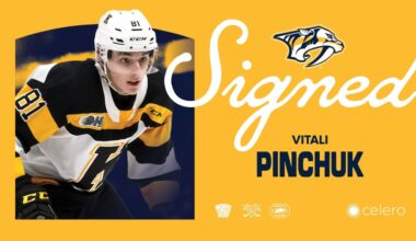 Predators Sign Vitali Pinchuk to One-Year, Entry-Level Contract