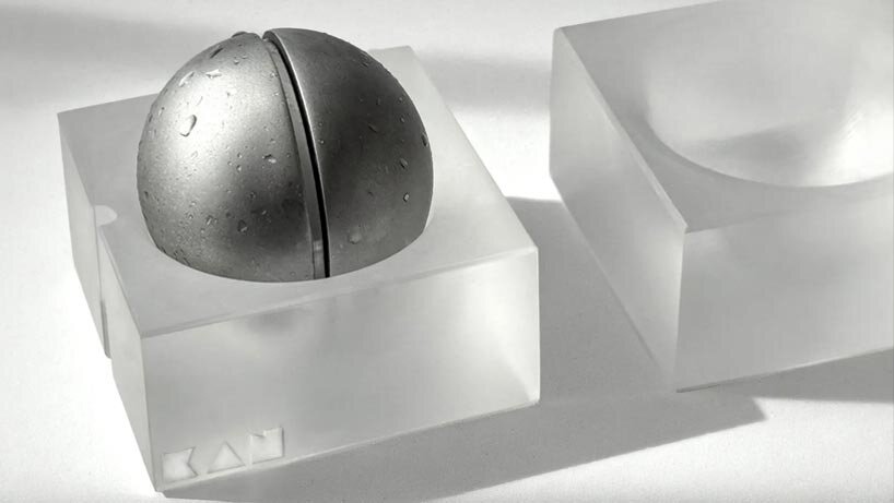 aluminum and acrylic handheld objects frame touch, weight, and movement as design tools - 2