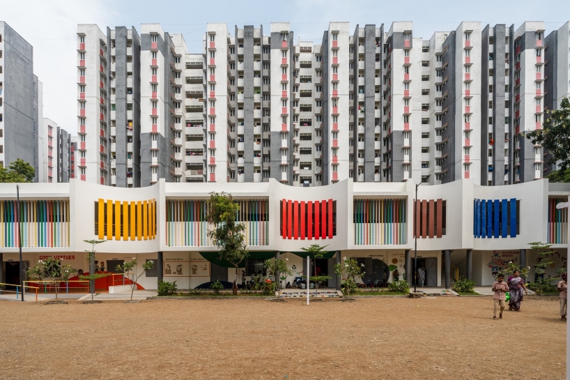 open corridors become classrooms as color and movement reshape an indian school campus - 2