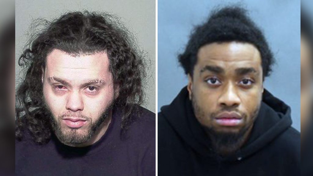 Photos of Wissem Mohamed Rehayem and Steven Brice Pierre, wanted in connection with the fatal shooting of Dylan Adams last fall in Toronto.