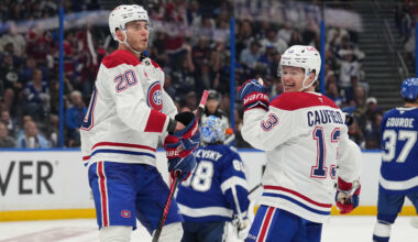 Slafkovsky makes Canadiens history with Game 1 hat trick