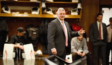 Coach Keefe Addresses Team After OT Win vs. Ottawa