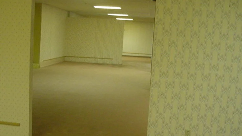 The original backrooms image depicts a deserted office space