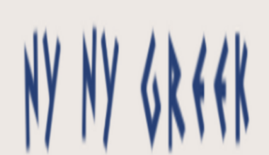 New York New York Greek Restaurant Logo