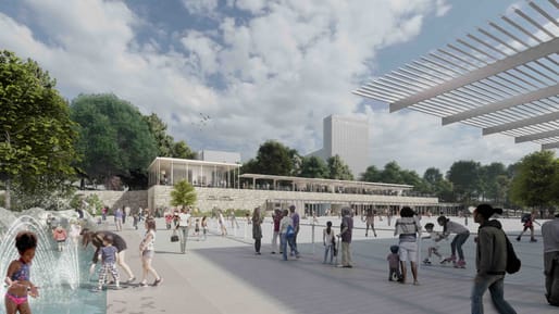 The Glade Rink and Pavilions in St Louis, United States, by Snow Kreilich Architects 