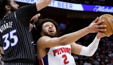 Pistons open playoffs with a flop as East's top seed, losing to 8th-seeded Magic