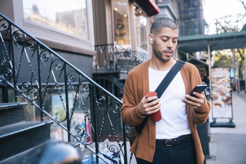 Man on phone