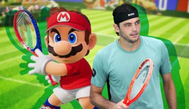 1 on 1 vs. Taylor Fritz in Mario Tennis Fever: A Hands-On Report