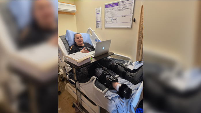 Maryanne Mullett continues to recover in hospital after being injured on New Year's Day. She says she has not received a majority of the funds from a GoFundMe set up for her by a family member. Credit: Maryanne Mullett