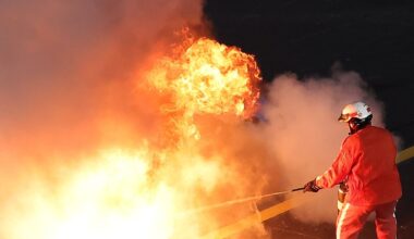 Huge fire erupts after engine failure, halting NASCAR Bristol race