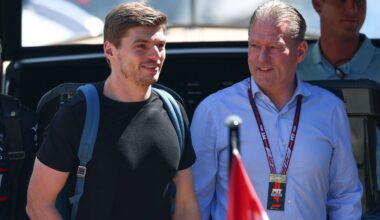 Max Verstappen of the Netherlands and Oracle Red Bull Racing and Jos Verstappen arrive by boat prior to practice ahead of the F1 Grand Prix of Monaco at Circuit de Monaco on May 23, 2025 in Monte-Carlo, Monaco. (Photo by Clive Rose/Getty Images) // Getty Images / Red Bull Content Pool //