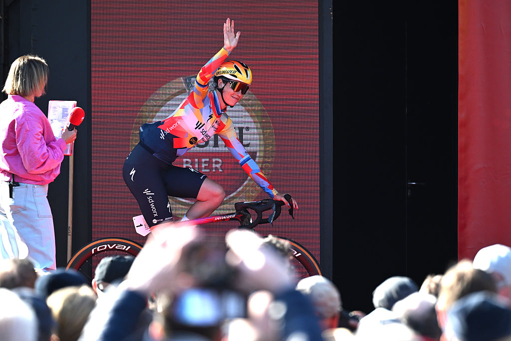 Mischa Bredewold of Netherlands and Team SD Worx-Protime prior to the 12th Amstel Gold Race Ladies Edition 2026. (Photo by Luc Claessen/Getty Images)