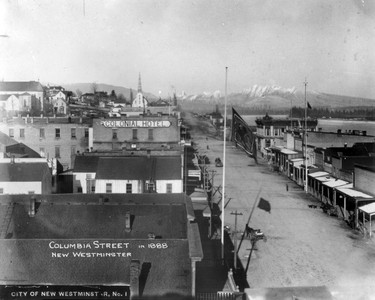 1888: Columbia Street in New Westminster.