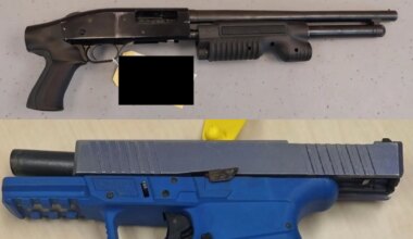 Shotgun and pistol found in stolen vehicle leads to charges for Brampton man