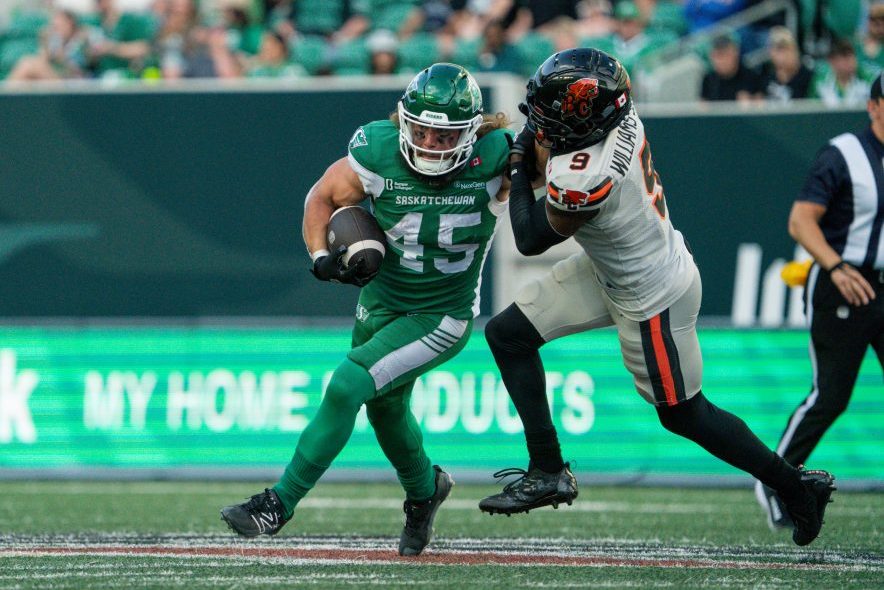 AJ Ouellette ‘bringing the dad strength’ to Riders training camp in May
