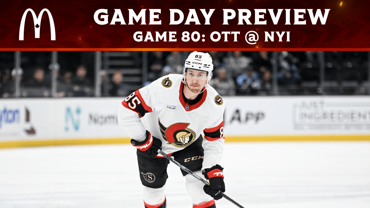 Sens march on to Long Island