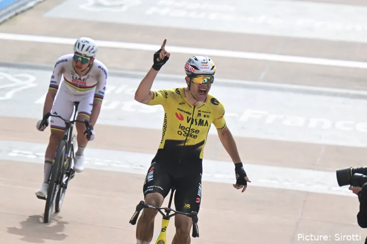 Wout Van Aert at the 2026 Paris-Roubaix