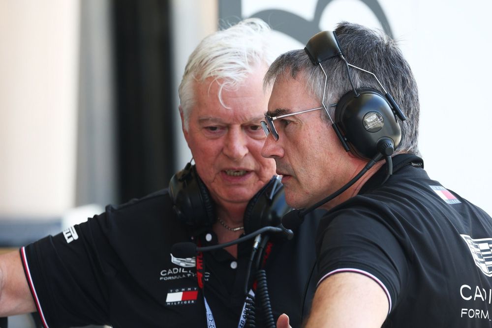 Former Renault F1 tech chiefs Pat Symonds and Nick Chester were reunited at Cadillac