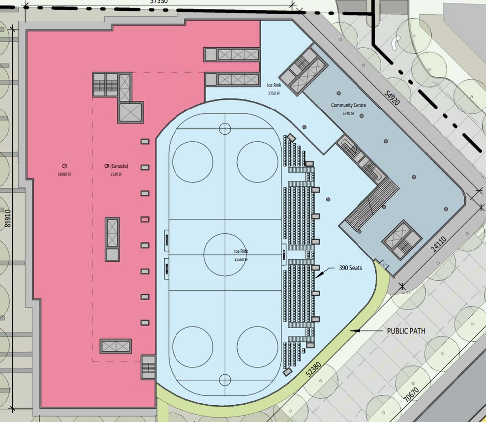 Vancouver Canucks practice rink
