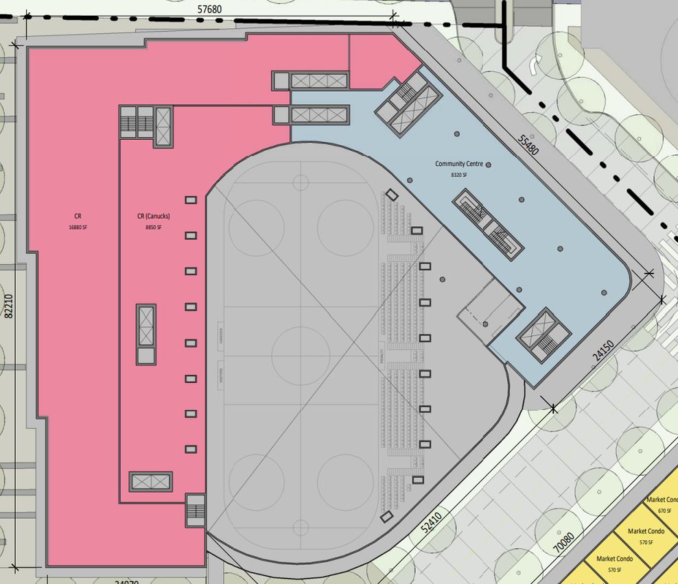 Vancouver Canucks practice rink