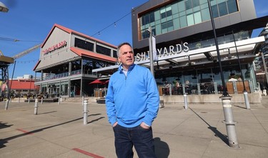 Former mayor Darrell Mussatto at the Shipyards area in North Vancouver.