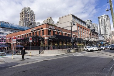 A sunny day in Vancouver's Yaletown neighbourhood.