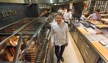 2019: Executive chef Andrew Richardson inside kitchen of Elisa Steakhouse.