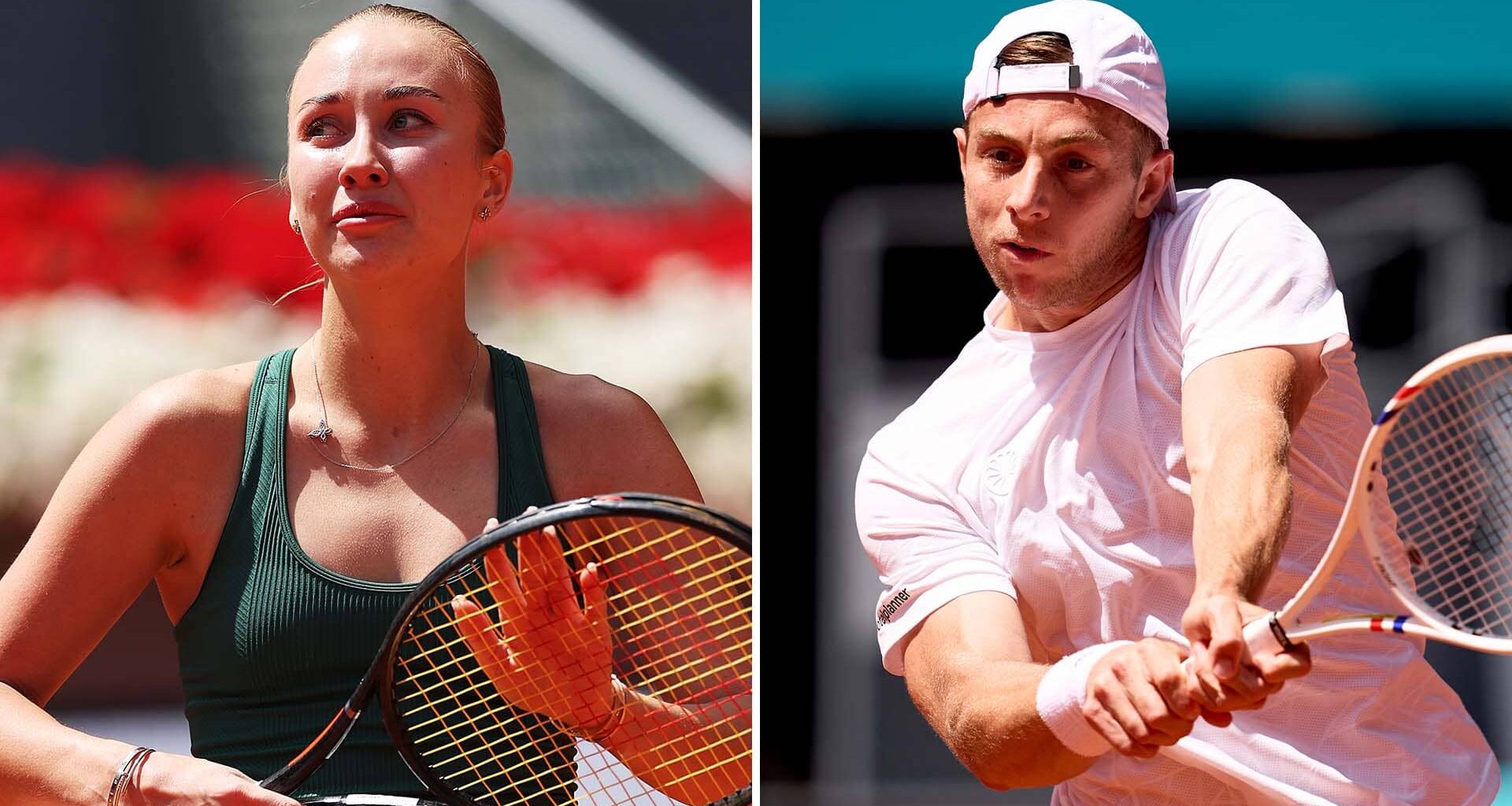 Anastasia Potapova and Tallon Griekspoor at the 2026 Mutua Madrid Open.