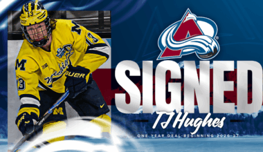 Avalanche Signs T.J. Hughes | Colorado Avalanche
