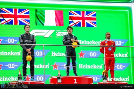 George Russell, Andrea Kimi Antonelli, Lewis Hamilton, Shanghai International Circuit, 2026