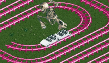 This RollerCoaster Tycoon 2 Rollercoaster Is So Unfathomably Long That It Looks Like a Motherboard