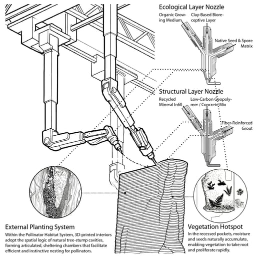 The Living Refuge: A Symbiotic Sanctuary For Humans And The Vanishing Pollinators by Changsi Wang