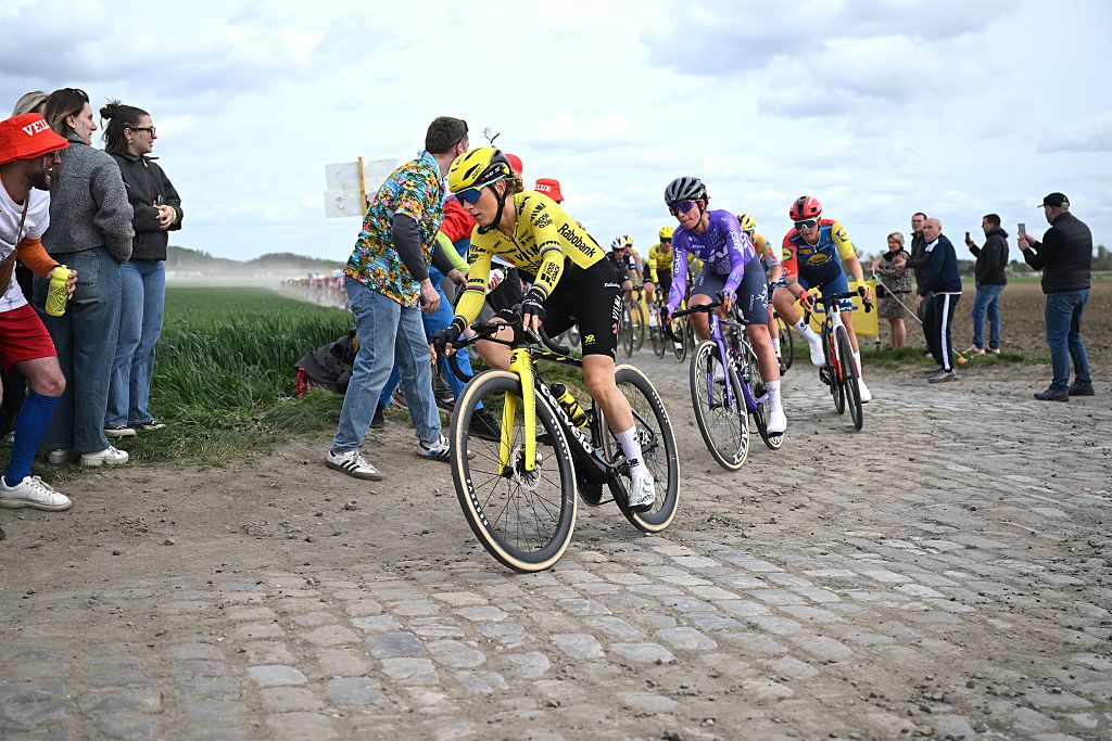 ROUBAIX, FRANCE - APRIL 12: Pauline Ferrand-Prevot of France and Team Visma