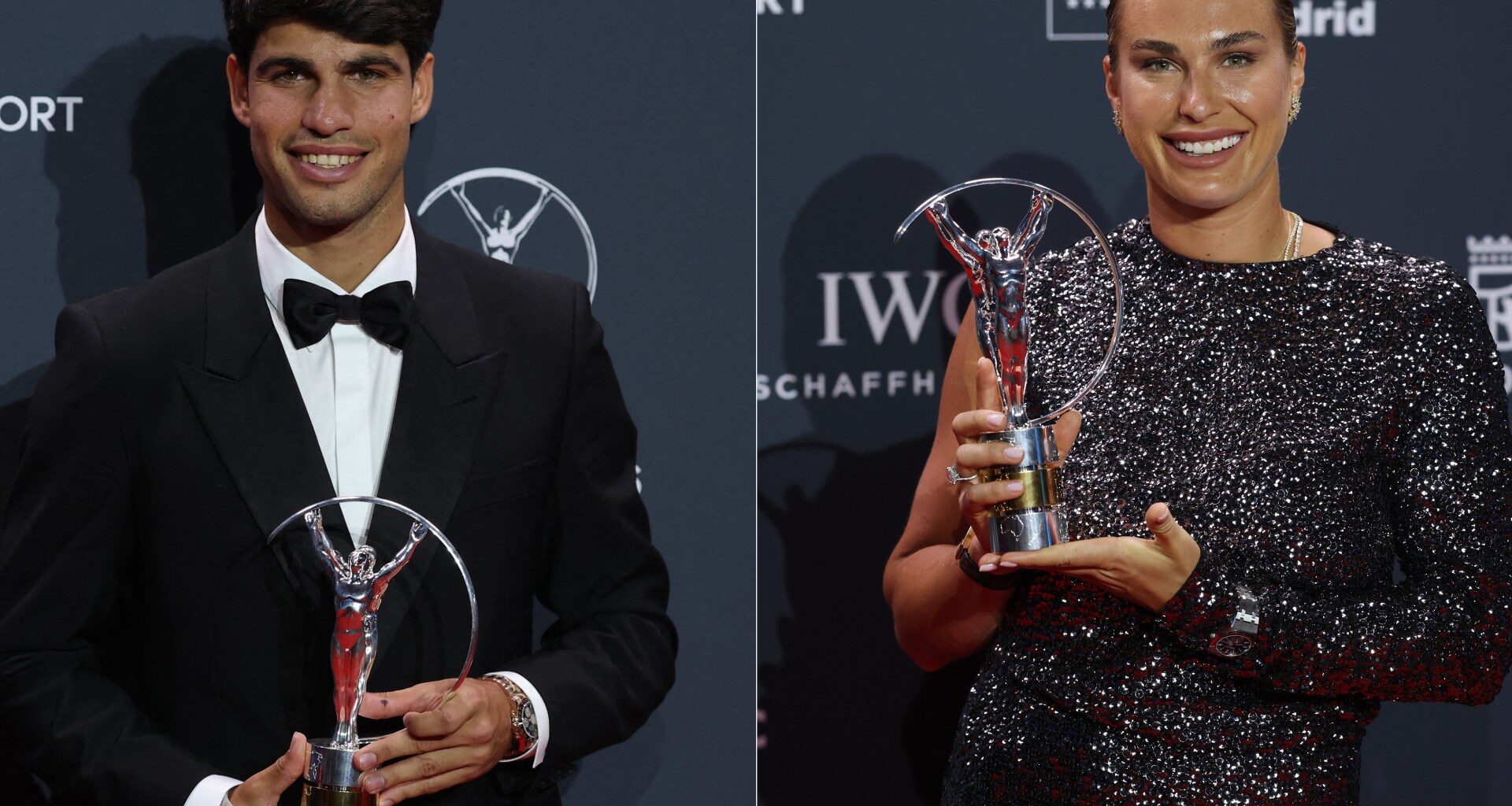 Tennis duo Sabalenka and Alcaraz sweep top Laureus sports honours | Tennis News