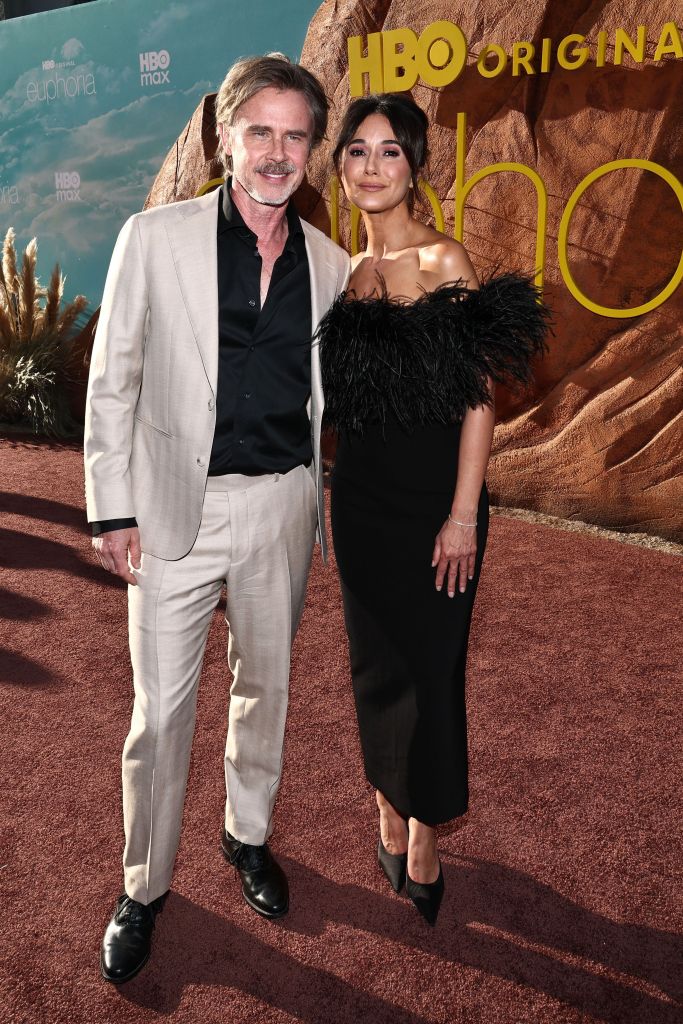 Sam Trammell and Emmanuelle Chriqui attend the "Euphoria" Season 3 premiere