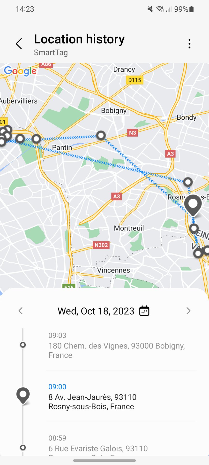 samsung galaxy smarttag 2 location history 2