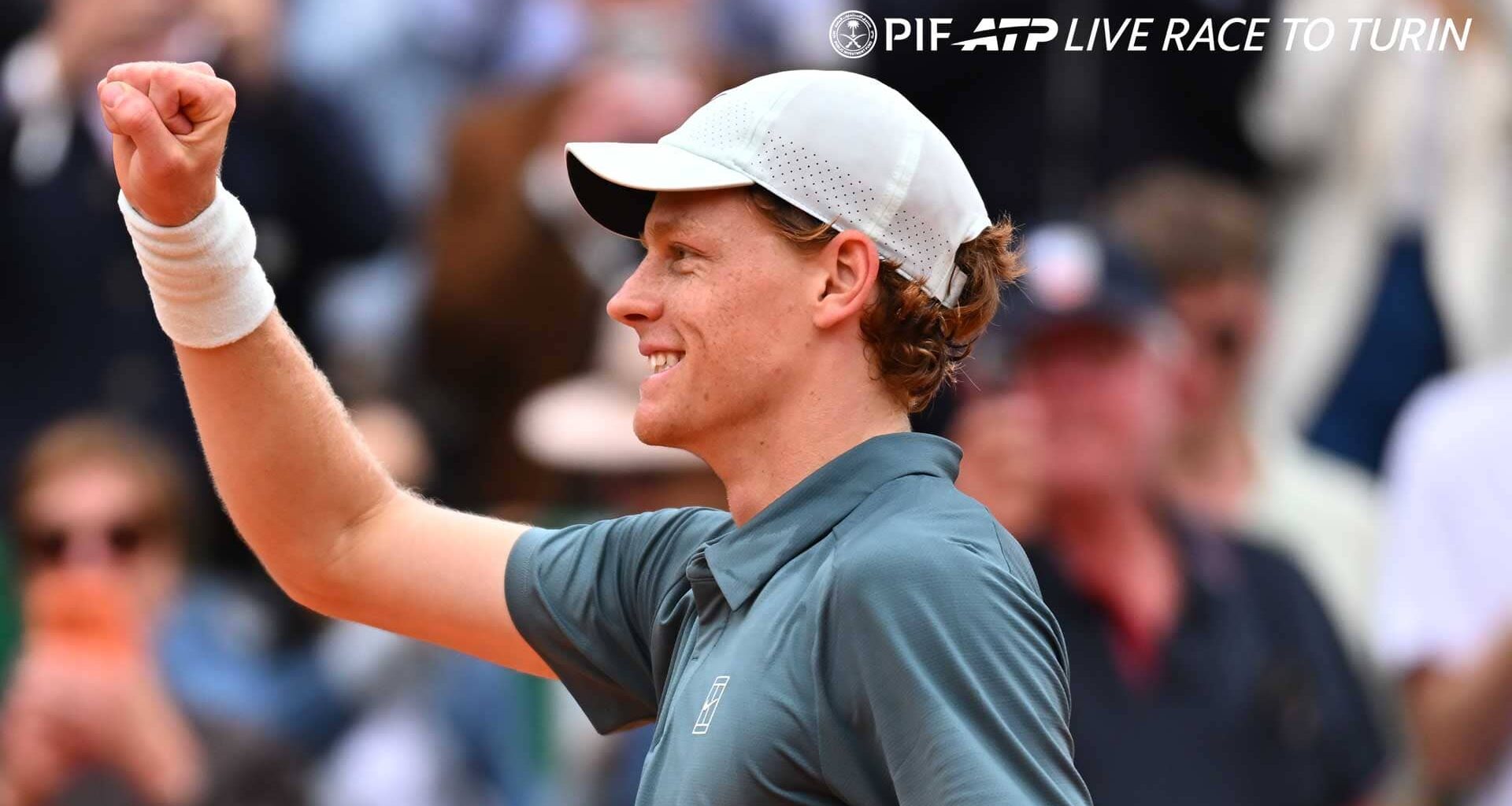 Jannik Sinner is first in the PIF ATP Live Race To Turin.
