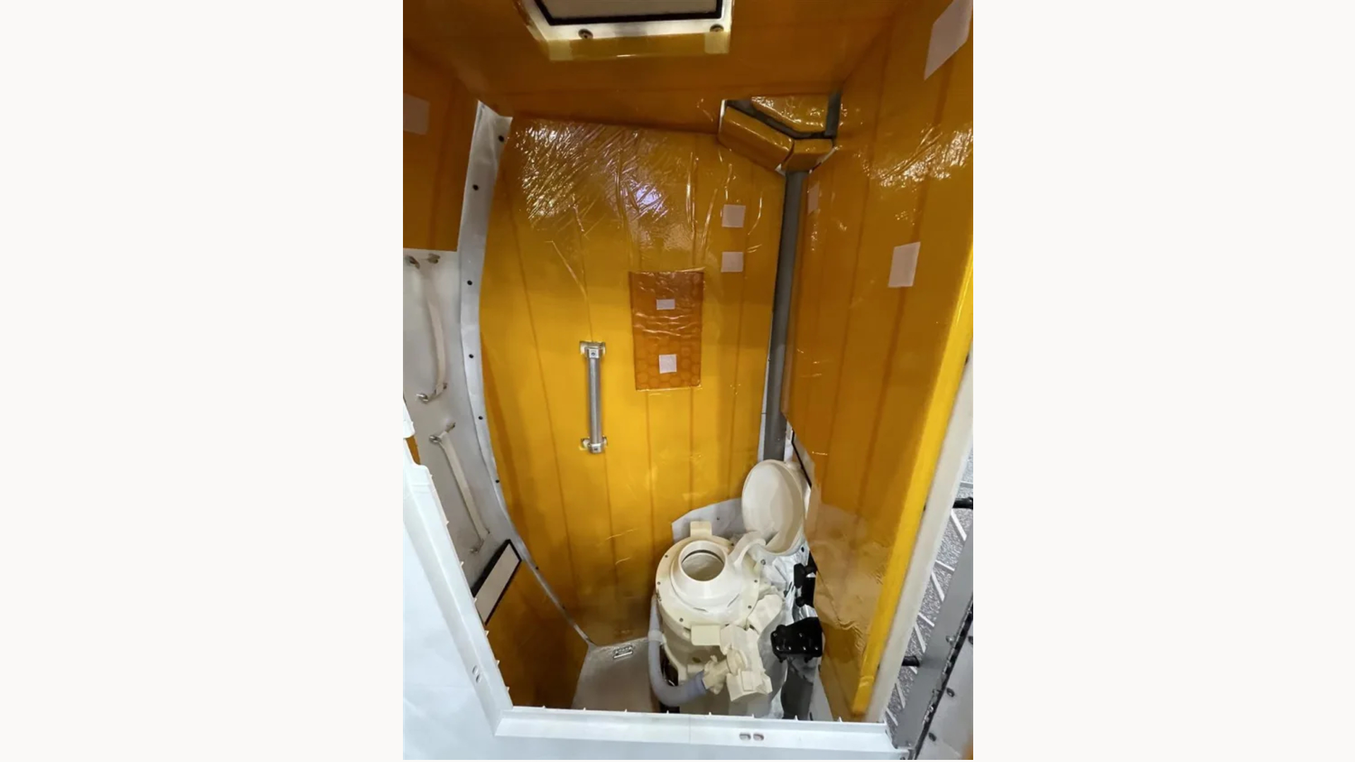 The Artemis 2 Orion space toilet